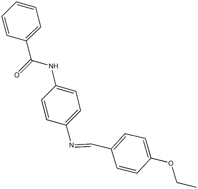 N-{4-[(4-ethoxybenzylidene)amino]phenyl}benzamide Struktur