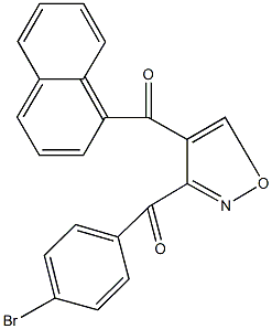 [3-(4-bromobenzoyl)-4-isoxazolyl](1-naphthyl)methanone Struktur