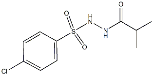 4-chloro-N'-isobutyrylbenzenesulfonohydrazide Struktur