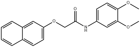 N-(3,4-dimethoxyphenyl)-2-(2-naphthyloxy)acetamide Struktur