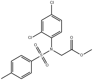 methyl {2,4-dichloro[(4-methylphenyl)sulfonyl]anilino}acetate Struktur