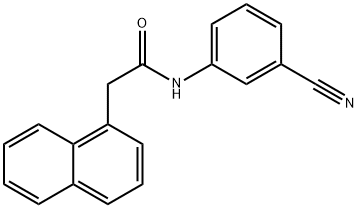 N-(3-cyanophenyl)-2-(1-naphthyl)acetamide Struktur