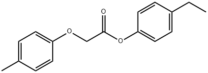 4-ethylphenyl (4-methylphenoxy)acetate Struktur