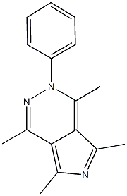 1,4,5,7-tetramethyl-2-phenyl-2H-pyrrolo[3,4-d]pyridazine Struktur