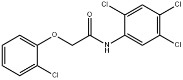2-(2-chlorophenoxy)-N-(2,4,5-trichlorophenyl)acetamide Struktur