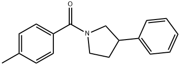 1-(4-methylbenzoyl)-3-phenylpyrrolidine Struktur