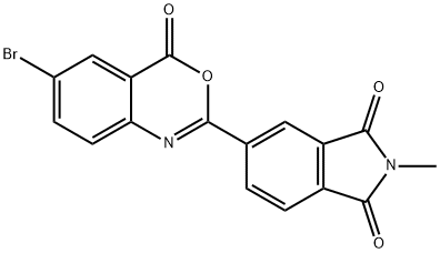 5-(6-bromo-4-oxo-4H-3,1-benzoxazin-2-yl)-2-methyl-1H-isoindole-1,3(2H)-dione Struktur