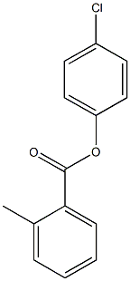 4-chlorophenyl 2-methylbenzoate Struktur