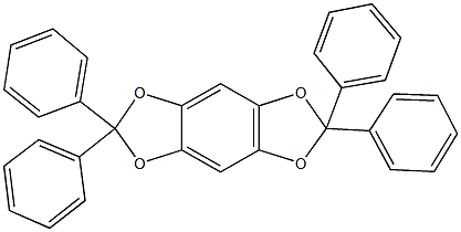2,2,6,6-tetraphenyl[1,3]dioxolo[4,5-f][1,3]benzodioxole Struktur