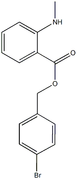 4-bromobenzyl 2-(methylamino)benzoate Struktur
