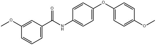 3-methoxy-N-[4-(4-methoxyphenoxy)phenyl]benzamide Struktur