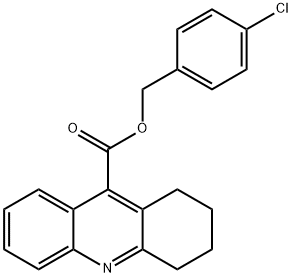 4-chlorobenzyl 1,2,3,4-tetrahydro-9-acridinecarboxylate Struktur