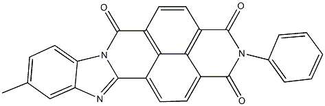 10-methyl-2-phenylbenzimidazo[2,1-b]benzo[lmn][3,8]phenanthroline-1,3,6(2H)-trione Struktur