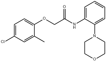 2-(4-chloro-2-methylphenoxy)-N-(2-morpholin-4-ylphenyl)acetamide Structure