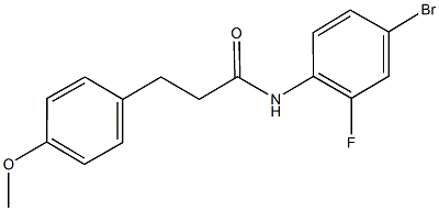 N-(4-bromo-2-fluorophenyl)-3-(4-methoxyphenyl)propanamide Struktur
