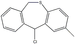 11-chloro-2-methyl-6,11-dihydrodibenzo[b,e]thiepine Struktur
