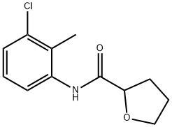 N-(3-chloro-2-methylphenyl)tetrahydro-2-furancarboxamide Struktur