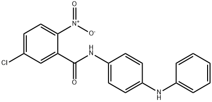 N-(4-anilinophenyl)-5-chloro-2-nitrobenzamide Struktur
