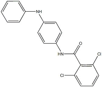 N-(4-anilinophenyl)-2,6-dichlorobenzamide Struktur