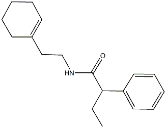 N-[2-(1-cyclohexen-1-yl)ethyl]-2-phenylbutanamide Struktur