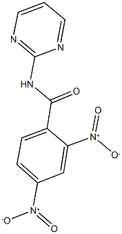 2,4-bisnitro-N-(2-pyrimidinyl)benzamide Struktur