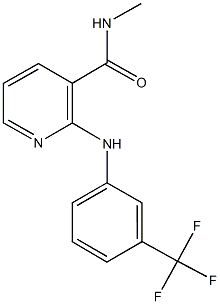 N-methyl-2-[3-(trifluoromethyl)anilino]nicotinamide Structure