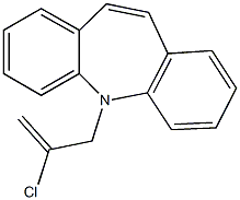 5-(2-chloro-2-propenyl)-5H-dibenzo[b,f]azepine Struktur