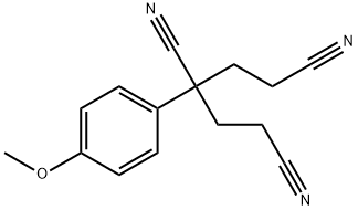 3-(4-methoxyphenyl)-1,3,5-pentanetricarbonitrile Struktur