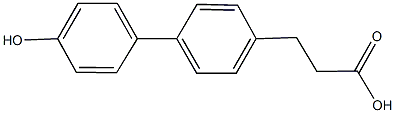 3-(4'-hydroxy[1,1'-biphenyl]-4-yl)propanoic acid Structure