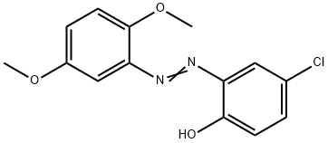 4-chloro-2-[(2,5-dimethoxyphenyl)diazenyl]phenol Struktur