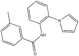 3-methyl-N-[2-(1H-pyrrol-1-yl)phenyl]benzamide Structure