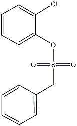 2-chlorophenyl phenylmethanesulfonate Struktur