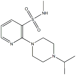2-(4-isopropyl-1-piperazinyl)-N-methyl-3-pyridinesulfonamide Struktur