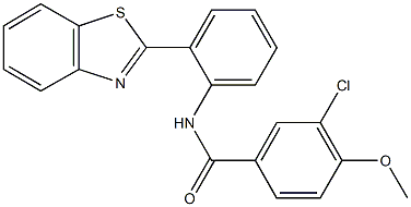 N-[2-(1,3-benzothiazol-2-yl)phenyl]-3-chloro-4-methoxybenzamide Struktur