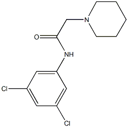 N-(3,5-dichlorophenyl)-2-(1-piperidinyl)acetamide Struktur