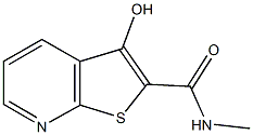 3-hydroxy-N-methylthieno[2,3-b]pyridine-2-carboxamide Struktur