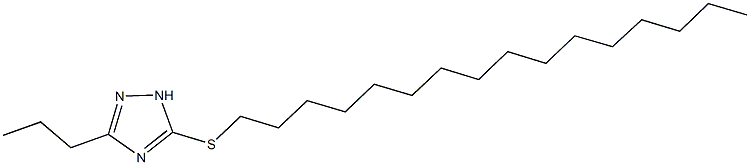hexadecyl 3-propyl-1H-1,2,4-triazol-5-yl sulfide Struktur