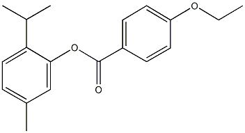 2-isopropyl-5-methylphenyl 4-ethoxybenzoate Structure