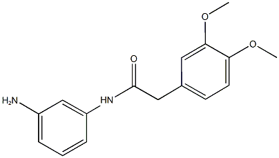 N-(3-aminophenyl)-2-(3,4-dimethoxyphenyl)acetamide Struktur
