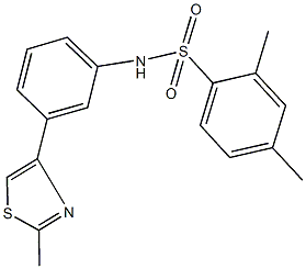 2,4-dimethyl-N-[3-(2-methyl-1,3-thiazol-4-yl)phenyl]benzenesulfonamide Struktur