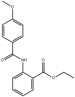 ethyl 2-[(4-methoxybenzoyl)amino]benzoate Struktur