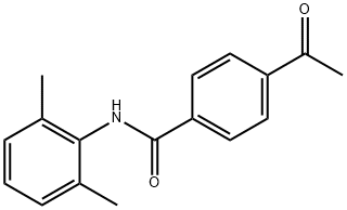 4-acetyl-N-(2,6-dimethylphenyl)benzamide Struktur
