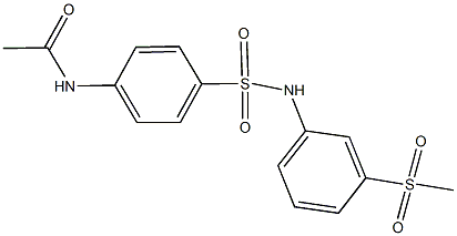 N-(4-{[3-(methylsulfonyl)anilino]sulfonyl}phenyl)acetamide Struktur