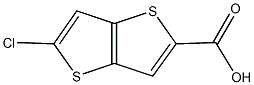 5-chlorothieno[3,2-b]thiophene-2-carboxylic acid Struktur