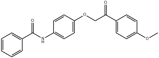 N-{4-[2-(4-methoxyphenyl)-2-oxoethoxy]phenyl}benzamide Structure