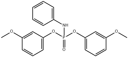 bis(3-methoxyphenyl) phenylamidophosphate Struktur