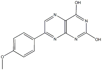 7-(4-methoxyphenyl)-2,4-pteridinediol Struktur