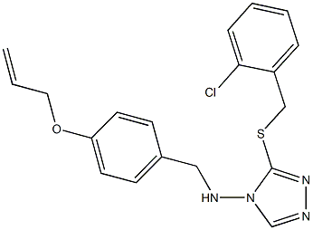 N-[4-(allyloxy)benzyl]-N-{3-[(2-chlorobenzyl)thio]-4H-1,2,4-triazol-4-yl}amine Struktur