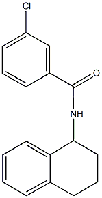 3-chloro-N-(1,2,3,4-tetrahydro-1-naphthalenyl)benzamide Structure