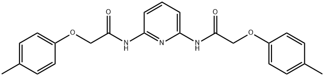 2-(4-methylphenoxy)-N-(6-{[(4-methylphenoxy)acetyl]amino}-2-pyridinyl)acetamide Struktur